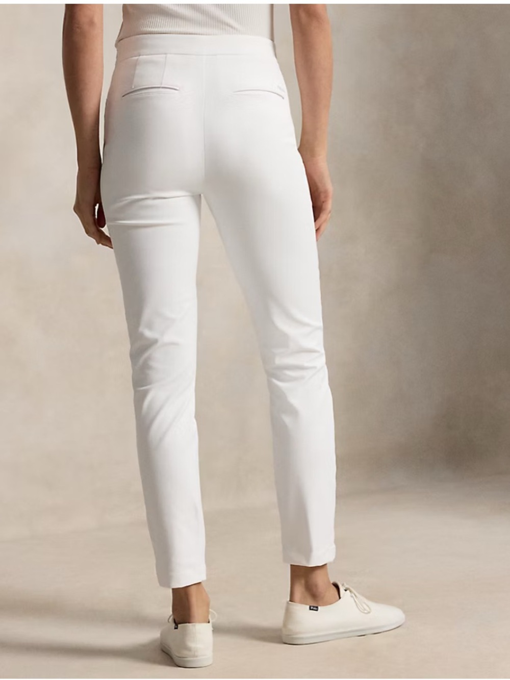 RLX Ralph Lauren White Slim Ankle Pants